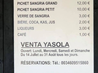 ventas insola zahar et Yasola - Randonnée - Bernard Duwez ventas insola zahar et Yasola - Randonnée - Bernard Duwez